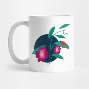 Flowers and the Moon Mug